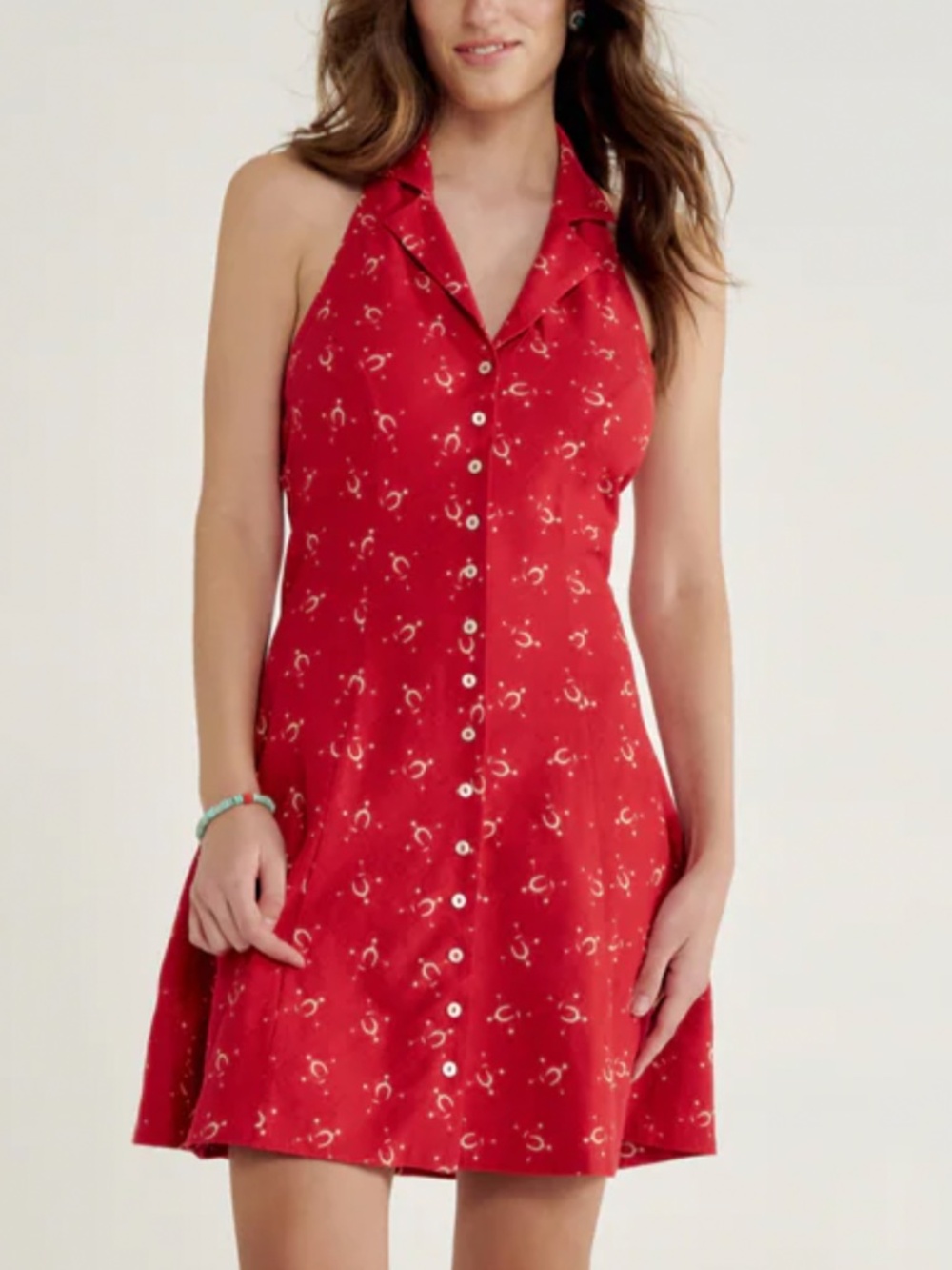 Tecovas Sleeveless Collared Mini Dress